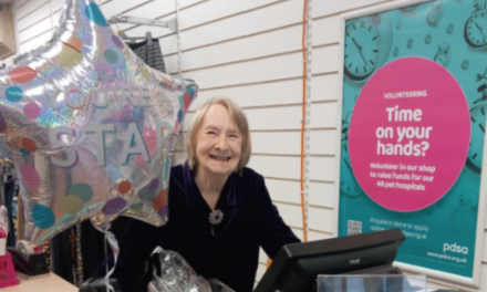 Long-Serving PDSA Volunteer Celebrates 25 Years at Sudbury Shop