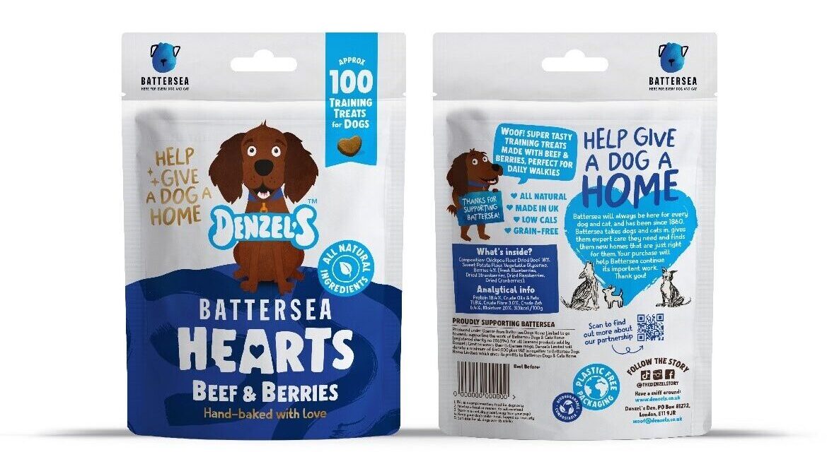 Denzel’s Partners with Battersea Dogs and Cats Home for New Heart-Shaped Dog Treats